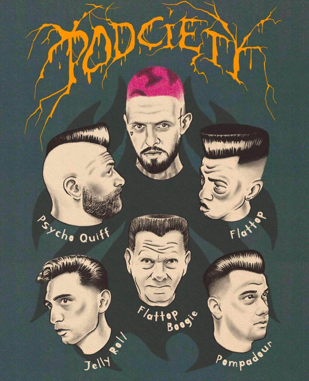 Plakat Haircuts by Podciety